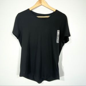 RALPH LAUREN Jersey Top w/ Back Twist Detail  Sz L